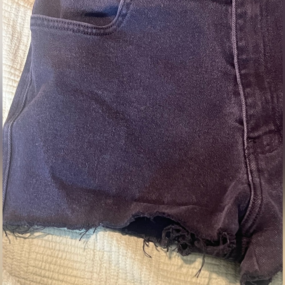 Harley- Davidson Vintage Women Black Cut- Off  Denim Shorts Size 10 - Picture 6 of 14
